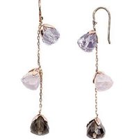 Orecchini Comete Donna in Oro rosa Ametista ORB387 - ORB387